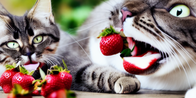 Bolehlah Kucing Makan Strawberry