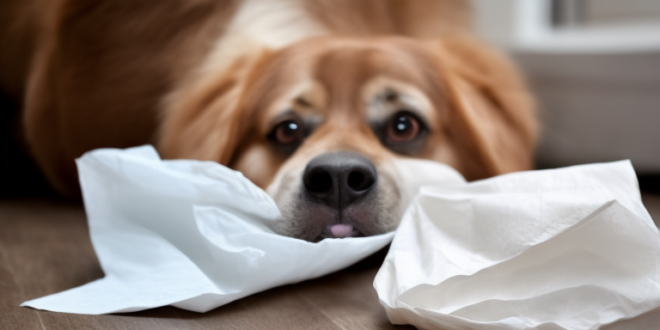 Alasan Kenapa Anjing Makan Tisu